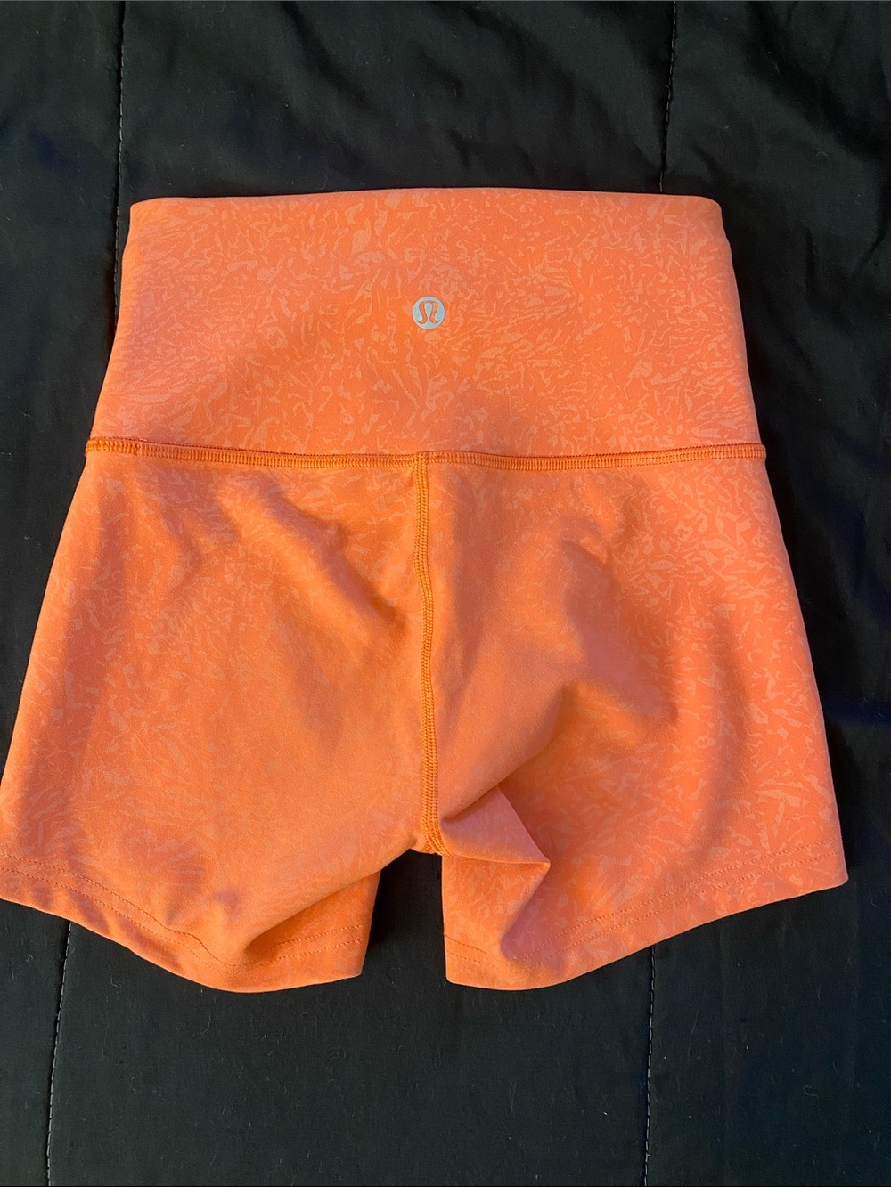 lululemon athletica Women’s High-Rise Orange Bike Shorts